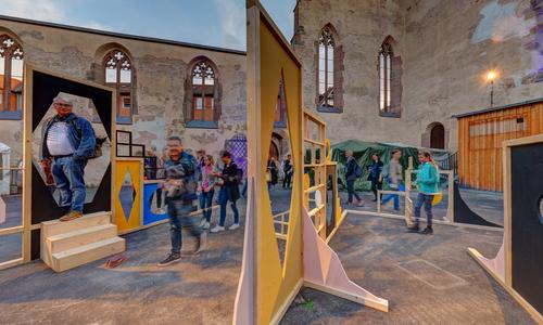 It's a labyrinth: a walk-through installation by Odour Odessa