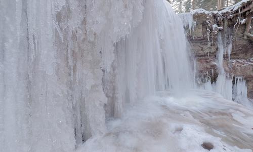 Hörschbachwasserfall im Winter